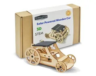 DIY 4 Wheel Drive Solar Powered Wooden Car Kit